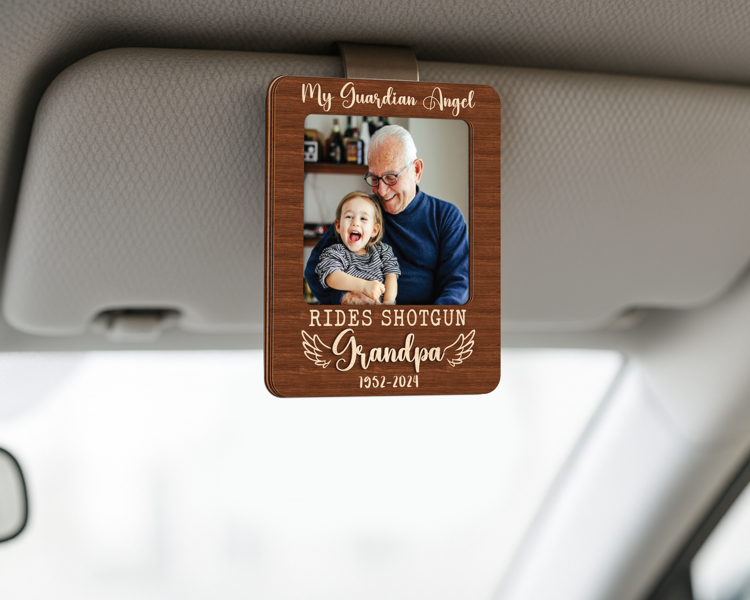 Wood visor clip