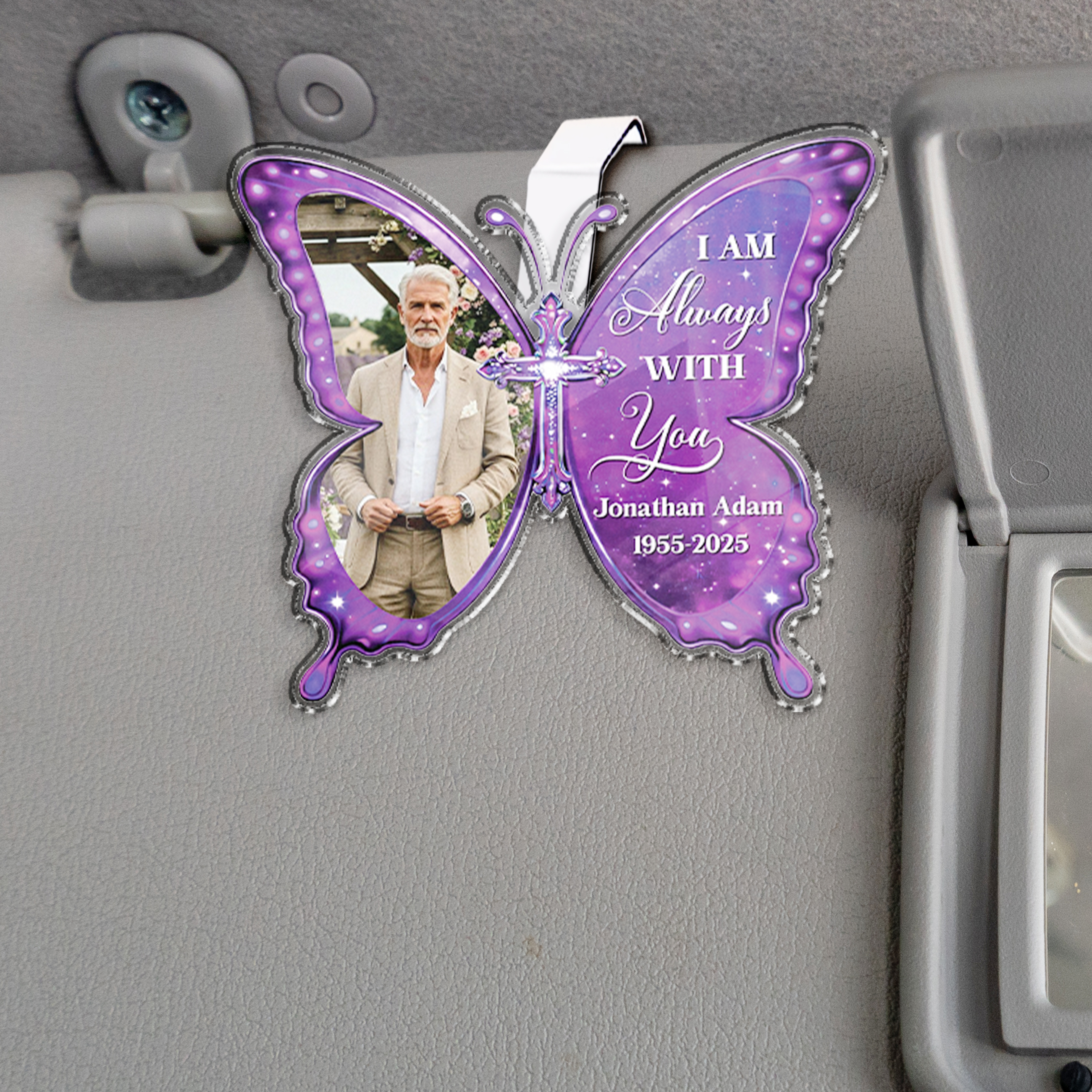 Acrylic visor clip