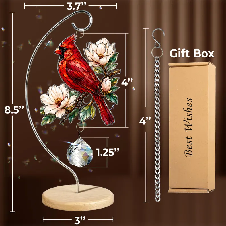 Crystal Prism Hanging Acrylic Ornament, Sun Catcher Window Decor Gift