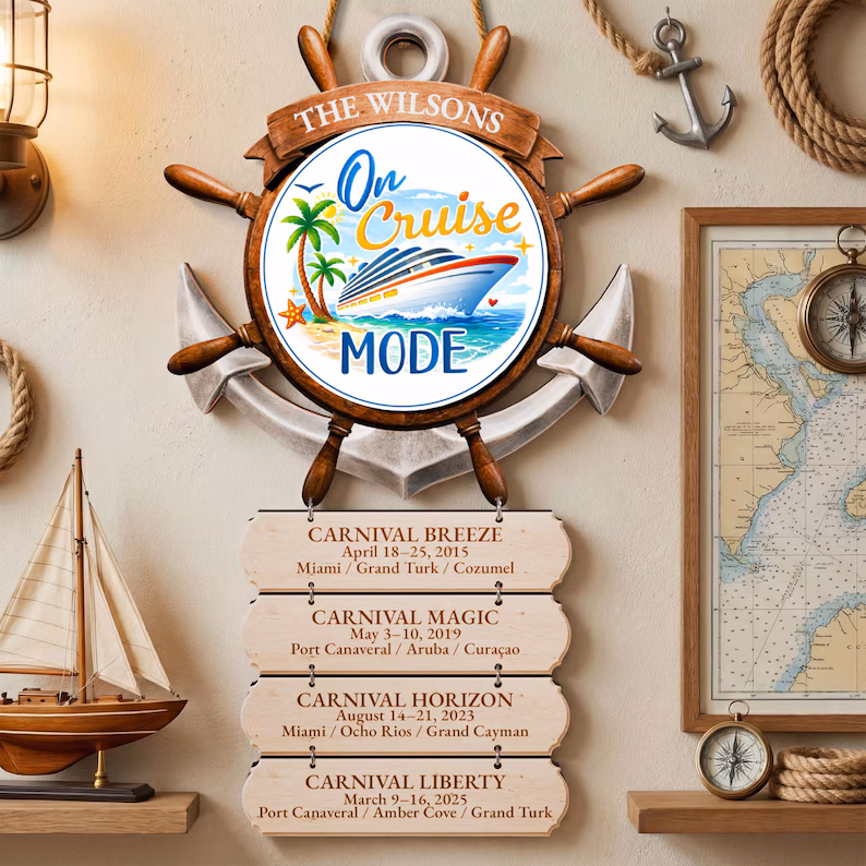 Personalized Family Cruise Sign