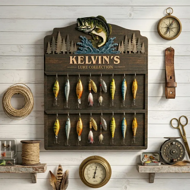 Personalized Fishing lure collection Holder